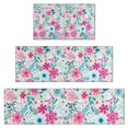 thumbnail image 1 of Pioneer Flower Floral Print Pattern Kitchen Rugs Sets Of 3,Kitchen Runner Rugs Non Skid Washable,Decorative Kitchen Floor Mats for Kitchen,Sink,Laundry,17"x30"+ 17"x47" + 17"x59", 1 of 6