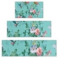 thumbnail image 1 of Pioneer Flower Floral Print Pattern Kitchen Rugs Sets Of 3,Kitchen Runner Rugs Non Skid Washable,Decorative Kitchen Floor Mats for Kitchen,Sink,Laundry,17"x30"+ 17"x47" + 17"x59", 1 of 6