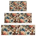 thumbnail image 1 of Pioneer Flower Floral Print Pattern Kitchen Rugs Sets Of 3,Kitchen Runner Rugs Non Skid Washable,Decorative Kitchen Floor Mats for Kitchen,Sink,Laundry,17"x30"+ 17"x47" + 17"x59", 1 of 6
