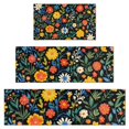 thumbnail image 1 of Pioneer Flower Floral Print Pattern Kitchen Rugs Sets Of 3,Kitchen Runner Rugs Non Skid Washable,Decorative Kitchen Floor Mats for Kitchen,Sink,Laundry,17"x30"+ 17"x47" + 17"x59", 1 of 6