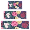 thumbnail image 1 of Pioneer Flower Floral Print Pattern Kitchen Rugs Sets Of 3,Kitchen Runner Rugs Non Skid Washable,Decorative Kitchen Floor Mats for Kitchen,Sink,Laundry,17"x30"+ 17"x47" + 17"x59", 1 of 6