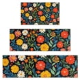 thumbnail image 1 of Pioneer Flower Floral Print Pattern Kitchen Rugs Sets Of 3,Kitchen Runner Rugs Non Skid Washable,Decorative Kitchen Floor Mats for Kitchen,Sink,Laundry,17"x30"+ 17"x47" + 17"x59", 1 of 6