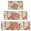 thumbnail image 1 of Pioneer Flower Floral Print Pattern Kitchen Rugs Sets Of 3,Kitchen Runner Rugs Non Skid Washable,Decorative Kitchen Floor Mats for Kitchen,Sink,Laundry,17"x30"+ 17"x47" + 17"x59", 1 of 6