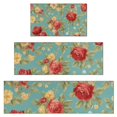 thumbnail image 1 of Pioneer Flower Floral Print Pattern Kitchen Rugs Sets Of 3,Kitchen Runner Rugs Non Skid Washable,Decorative Kitchen Floor Mats for Kitchen,Sink,Laundry,17"x30"+ 17"x47" + 17"x59", 1 of 6