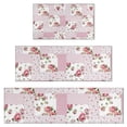 thumbnail image 1 of Pioneer Flower Floral Print Pattern Kitchen Rugs Sets Of 3,Kitchen Runner Rugs Non Skid Washable,Decorative Kitchen Floor Mats for Kitchen,Sink,Laundry,17"x30"+ 17"x47" + 17"x59", 1 of 6