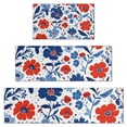 thumbnail image 1 of Pioneer Flower Floral Print Pattern Kitchen Rugs Sets Of 3,Kitchen Runner Rugs Non Skid Washable,Decorative Kitchen Floor Mats for Kitchen,Sink,Laundry,17"x30"+ 17"x47" + 17"x59", 1 of 6