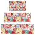 thumbnail image 1 of Pioneer Flower Floral Print Pattern Kitchen Rugs Sets Of 3,Kitchen Runner Rugs Non Skid Washable,Decorative Kitchen Floor Mats for Kitchen,Sink,Laundry,17"x30"+ 17"x47" + 17"x59", 1 of 6