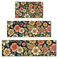 thumbnail image 1 of Pioneer Flower Floral Print Pattern Kitchen Rugs Sets Of 3,Kitchen Runner Rugs Non Skid Washable,Decorative Kitchen Floor Mats for Kitchen,Sink,Laundry,17"x30"+ 17"x47" + 17"x59", 1 of 6