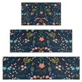 thumbnail image 1 of Pioneer Flower Floral Print Pattern Kitchen Rugs Sets Of 3,Kitchen Runner Rugs Non Skid Washable,Decorative Kitchen Floor Mats for Kitchen,Sink,Laundry,17"x30"+ 17"x47" + 17"x59", 1 of 6