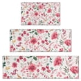 thumbnail image 1 of Pioneer Flower Floral Print Pattern Kitchen Rugs Sets Of 3,Kitchen Runner Rugs Non Skid Washable,Decorative Kitchen Floor Mats for Kitchen,Sink,Laundry,17"x30"+ 17"x47" + 17"x59", 1 of 6
