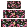 thumbnail image 1 of Pioneer Flower Floral Print Pattern Kitchen Rugs Sets Of 3,Kitchen Runner Rugs Non Skid Washable,Decorative Kitchen Floor Mats for Kitchen,Sink,Laundry,17"x30"+ 17"x47" + 17"x59", 1 of 6