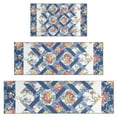thumbnail image 1 of Pioneer Flower Floral Print Pattern Kitchen Rugs Sets Of 3,Kitchen Runner Rugs Non Skid Washable,Decorative Kitchen Floor Mats for Kitchen,Sink,Laundry,17"x30"+ 17"x47" + 17"x59", 1 of 6