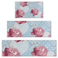 thumbnail image 1 of Pioneer Flower Floral Print Pattern Kitchen Rugs Sets Of 3,Kitchen Runner Rugs Non Skid Washable,Decorative Kitchen Floor Mats for Kitchen,Sink,Laundry,17"x30"+ 17"x47" + 17"x59", 1 of 6
