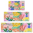 thumbnail image 1 of Pioneer Flower Floral Print Pattern Kitchen Rugs Sets Of 3,Kitchen Runner Rugs Non Skid Washable,Decorative Kitchen Floor Mats for Kitchen,Sink,Laundry,17"x30"+ 17"x47" + 17"x59", 1 of 6