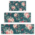 thumbnail image 1 of Pioneer Flower Floral Print Pattern Kitchen Rugs Sets Of 3,Kitchen Runner Rugs Non Skid Washable,Decorative Kitchen Floor Mats for Kitchen,Sink,Laundry,17"x30"+ 17"x47" + 17"x59", 1 of 6