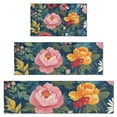 thumbnail image 1 of Pioneer Flower Floral Print Pattern Kitchen Rugs Sets Of 3,Kitchen Runner Rugs Non Skid Washable,Decorative Kitchen Floor Mats for Kitchen,Sink,Laundry,17"x30"+ 17"x47" + 17"x59", 1 of 6
