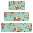 thumbnail image 1 of Pioneer Flower Floral Print Pattern Kitchen Rugs Sets Of 3,Kitchen Runner Rugs Non Skid Washable,Decorative Kitchen Floor Mats for Kitchen,Sink,Laundry,17"x30"+ 17"x47" + 17"x59", 1 of 6