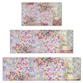 thumbnail image 1 of Pioneer Flower Floral Print Pattern Kitchen Rugs Sets Of 3,Kitchen Runner Rugs Non Skid Washable,Decorative Kitchen Floor Mats for Kitchen,Sink,Laundry,17"x30"+ 17"x47" + 17"x59", 1 of 6
