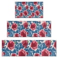 thumbnail image 1 of Pioneer Flower Floral Print Pattern Kitchen Rugs Sets Of 3,Kitchen Runner Rugs Non Skid Washable,Decorative Kitchen Floor Mats for Kitchen,Sink,Laundry,17"x30"+ 17"x47" + 17"x59", 1 of 6