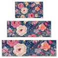 thumbnail image 1 of Pioneer Flower Floral Print Pattern Kitchen Rugs Sets Of 3,Kitchen Runner Rugs Non Skid Washable,Decorative Kitchen Floor Mats for Kitchen,Sink,Laundry,17"x30"+ 17"x47" + 17"x59", 1 of 6