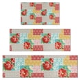 thumbnail image 1 of Pioneer Flower Floral Print Pattern Kitchen Rugs Sets Of 3,Kitchen Runner Rugs Non Skid Washable,Decorative Kitchen Floor Mats for Kitchen,Sink,Laundry,17"x30"+ 17"x47" + 17"x59", 1 of 6