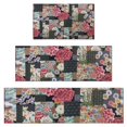 thumbnail image 1 of Pioneer Flower Floral Print Pattern Kitchen Rugs Sets Of 3,Kitchen Runner Rugs Non Skid Washable,Decorative Kitchen Floor Mats for Kitchen,Sink,Laundry,17"x30"+ 17"x47" + 17"x59", 1 of 6