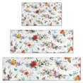 thumbnail image 1 of Pioneer Flower Floral Print Pattern Kitchen Rugs Sets Of 3,Kitchen Runner Rugs Non Skid Washable,Decorative Kitchen Floor Mats for Kitchen,Sink,Laundry,17"x30"+ 17"x47" + 17"x59", 1 of 6