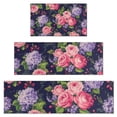 thumbnail image 1 of Pioneer Flower Floral Print Pattern Kitchen Rugs Sets Of 3,Kitchen Runner Rugs Non Skid Washable,Decorative Kitchen Floor Mats for Kitchen,Sink,Laundry,17"x30"+ 17"x47" + 17"x59", 1 of 6
