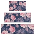 thumbnail image 1 of Pioneer Flower Floral Print Pattern Kitchen Rugs Sets Of 3,Kitchen Runner Rugs Non Skid Washable,Decorative Kitchen Floor Mats for Kitchen,Sink,Laundry,17"x30"+ 17"x47" + 17"x59", 1 of 6