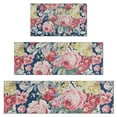 thumbnail image 1 of Pioneer Flower Floral Print Pattern Kitchen Rugs Sets Of 3,Kitchen Runner Rugs Non Skid Washable,Decorative Kitchen Floor Mats for Kitchen,Sink,Laundry,17"x30"+ 17"x47" + 17"x59", 1 of 6