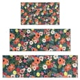 thumbnail image 1 of Pioneer Flower Floral Print Pattern Kitchen Rugs Sets Of 3,Kitchen Runner Rugs Non Skid Washable,Decorative Kitchen Floor Mats for Kitchen,Sink,Laundry,17"x30"+ 17"x47" + 17"x59", 1 of 6