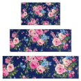 thumbnail image 1 of Pioneer Flower Floral Print Pattern Kitchen Rugs Sets Of 3,Kitchen Runner Rugs Non Skid Washable,Decorative Kitchen Floor Mats for Kitchen,Sink,Laundry,17"x30"+ 17"x47" + 17"x59", 1 of 6