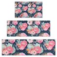 thumbnail image 1 of Pioneer Flower Floral Print Pattern Kitchen Rugs Sets Of 3,Kitchen Runner Rugs Non Skid Washable,Decorative Kitchen Floor Mats for Kitchen,Sink,Laundry,17"x30"+ 17"x47" + 17"x59", 1 of 6