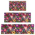thumbnail image 1 of Pioneer Flower Floral Print Pattern Kitchen Rugs Sets Of 3,Kitchen Runner Rugs Non Skid Washable,Decorative Kitchen Floor Mats for Kitchen,Sink,Laundry,17"x30"+ 17"x47" + 17"x59", 1 of 6