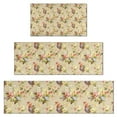 thumbnail image 1 of Pioneer Flower Floral Print Pattern Kitchen Rugs Sets Of 3,Kitchen Runner Rugs Non Skid Washable,Decorative Kitchen Floor Mats for Kitchen,Sink,Laundry,17"x30"+ 17"x47" + 17"x59", 1 of 6