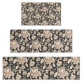 thumbnail image 1 of Pioneer Flower Floral Print Pattern Kitchen Rugs Sets Of 3,Kitchen Runner Rugs Non Skid Washable,Decorative Kitchen Floor Mats for Kitchen,Sink,Laundry,17"x30"+ 17"x47" + 17"x59", 1 of 6
