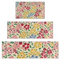 thumbnail image 1 of Pioneer Flower Floral Print Pattern Kitchen Rugs Sets Of 3,Kitchen Runner Rugs Non Skid Washable,Decorative Kitchen Floor Mats for Kitchen,Sink,Laundry,17"x30"+ 17"x47" + 17"x59", 1 of 6