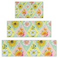 thumbnail image 1 of Pioneer Flower Floral Print Pattern Kitchen Rugs Sets Of 3,Kitchen Runner Rugs Non Skid Washable,Decorative Kitchen Floor Mats for Kitchen,Sink,Laundry,17"x30"+ 17"x47" + 17"x59", 1 of 6