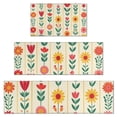 thumbnail image 1 of Pioneer Flower Floral Print Pattern Kitchen Rugs Sets Of 3,Kitchen Runner Rugs Non Skid Washable,Decorative Kitchen Floor Mats for Kitchen,Sink,Laundry,17"x30"+ 17"x47" + 17"x59", 1 of 6