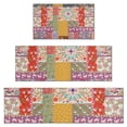 thumbnail image 1 of Pioneer Flower Floral Print Pattern Kitchen Rugs Sets Of 3,Kitchen Runner Rugs Non Skid Washable,Decorative Kitchen Floor Mats for Kitchen,Sink,Laundry,17"x30"+ 17"x47" + 17"x59", 1 of 6