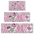 thumbnail image 1 of Pioneer Flower Floral Print Pattern Kitchen Rugs Sets Of 3,Kitchen Runner Rugs Non Skid Washable,Decorative Kitchen Floor Mats for Kitchen,Sink,Laundry,17"x30"+ 17"x47" + 17"x59", 1 of 6
