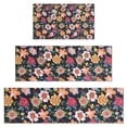 thumbnail image 1 of Pioneer Flower Floral Print Pattern Kitchen Rugs Sets Of 3,Kitchen Runner Rugs Non Skid Washable,Decorative Kitchen Floor Mats for Kitchen,Sink,Laundry,17"x30"+ 17"x47" + 17"x59", 1 of 6