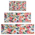 thumbnail image 1 of Pioneer Flower Floral Print Pattern Kitchen Rugs Sets Of 3,Kitchen Runner Rugs Non Skid Washable,Decorative Kitchen Floor Mats for Kitchen,Sink,Laundry,17"x30"+ 17"x47" + 17"x59", 1 of 6