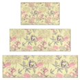 thumbnail image 1 of Pioneer Flower Floral Print Pattern Kitchen Rugs Sets Of 3,Kitchen Runner Rugs Non Skid Washable,Decorative Kitchen Floor Mats for Kitchen,Sink,Laundry,17"x30"+ 17"x47" + 17"x59", 1 of 6