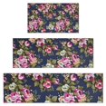 thumbnail image 1 of Pioneer Flower Floral Print Pattern Kitchen Rugs Sets Of 3,Kitchen Runner Rugs Non Skid Washable,Decorative Kitchen Floor Mats for Kitchen,Sink,Laundry,17"x30"+ 17"x47" + 17"x59", 1 of 6