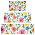 thumbnail image 1 of Pioneer Flower Floral Print Pattern Kitchen Rugs Sets Of 3,Kitchen Runner Rugs Non Skid Washable,Decorative Kitchen Floor Mats for Kitchen,Sink,Laundry,17"x30"+ 17"x47" + 17"x59", 1 of 6