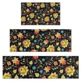 thumbnail image 1 of Pioneer Flower Floral Print Pattern Kitchen Rugs Sets Of 3,Kitchen Runner Rugs Non Skid Washable,Decorative Kitchen Floor Mats for Kitchen,Sink,Laundry,17"x30"+ 17"x47" + 17"x59", 1 of 6