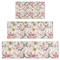 thumbnail image 1 of Pioneer Flower Floral Print Pattern Kitchen Rugs Sets Of 3,Kitchen Runner Rugs Non Skid Washable,Decorative Kitchen Floor Mats for Kitchen,Sink,Laundry,17"x30"+ 17"x47" + 17"x59", 1 of 6