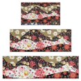 thumbnail image 1 of Pioneer Flower Floral Print Pattern Kitchen Rugs Sets Of 3,Kitchen Runner Rugs Non Skid Washable,Decorative Kitchen Floor Mats for Kitchen,Sink,Laundry,17"x30"+ 17"x47" + 17"x59", 1 of 6