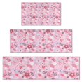 thumbnail image 1 of Pioneer Flower Floral Print Pattern Kitchen Rugs Sets Of 3,Kitchen Runner Rugs Non Skid Washable,Decorative Kitchen Floor Mats for Kitchen,Sink,Laundry,17"x30"+ 17"x47" + 17"x59", 1 of 6